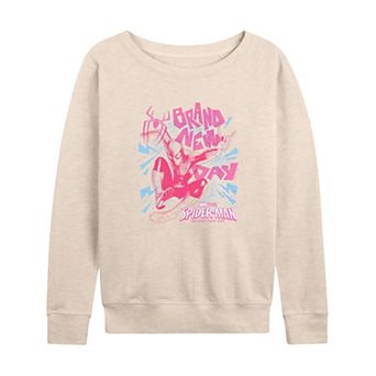 Women's Marvel Spider-Man Brand New Day Web Action French Terry Long Sleeve Tee