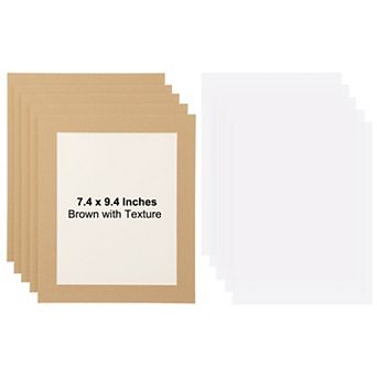 5 Packs Cardboard Picture Frame, Photo Wall Display Paper Frame with Clear Film for Artwork Display