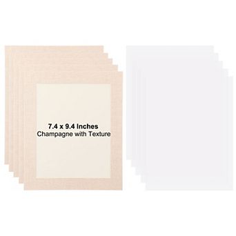5 Packs Cardboard Picture Frame, Photo Wall Display Paper Frame with Clear Film for Artwork Display