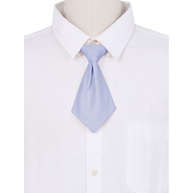 Women's Pre-tied Short Ties Solid Color Small Tie for Uniform School for Men