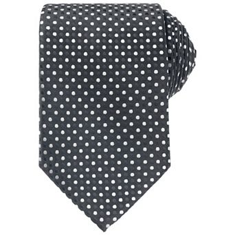 Men's Polka Dots Tie Self-Tied Necktie Woven Classic Width Satin Shiny Ties for Wedding Classic
