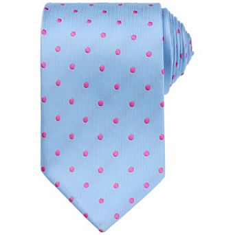 Men's Polka Dots Tie Self-Tied Necktie Woven Classic Width Satin Shiny Ties for Wedding Classic