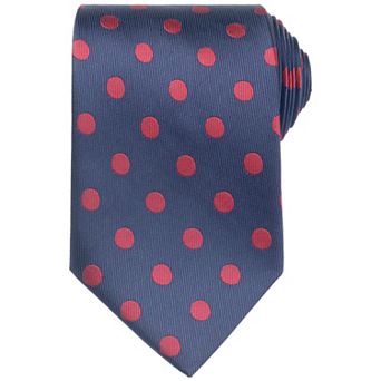 Men's Polka Dots Tie Self-Tied Necktie Woven Classic Width Satin Shiny Ties for Wedding Classic