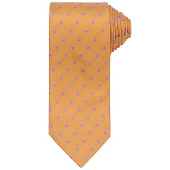 Men's Polka Dots Tie Self-Tied Necktie Woven Classic Width Satin Shiny Ties for Wedding Classic