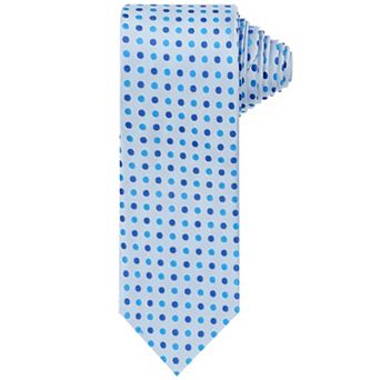 Men's Polka Dots Tie Self-Tied Necktie Woven Classic Width Satin Shiny Ties for Wedding Classic