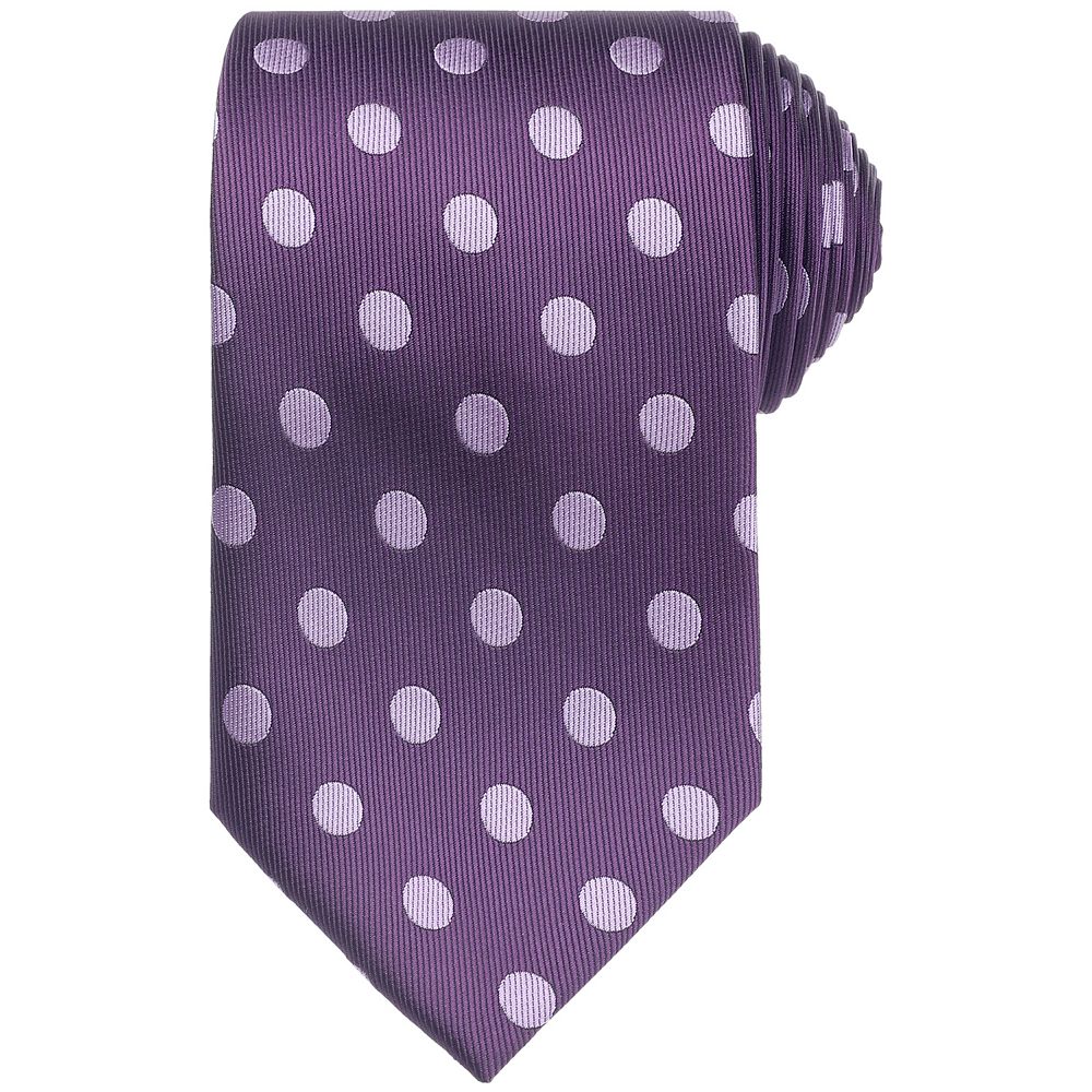 Men's Polka Dots Tie Self-Tied Necktie Woven Classic Width Satin Shiny ...
