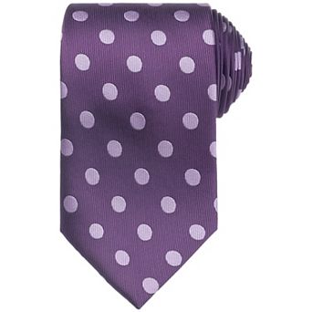 Men's Polka Dots Tie Self-Tied Necktie Woven Classic Width Satin Shiny Ties for Wedding Classic