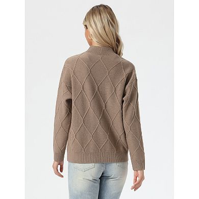 Allegra K Cardigan Sweater for Women's Casual Button Down Long Sleeve Open Front Sweaters