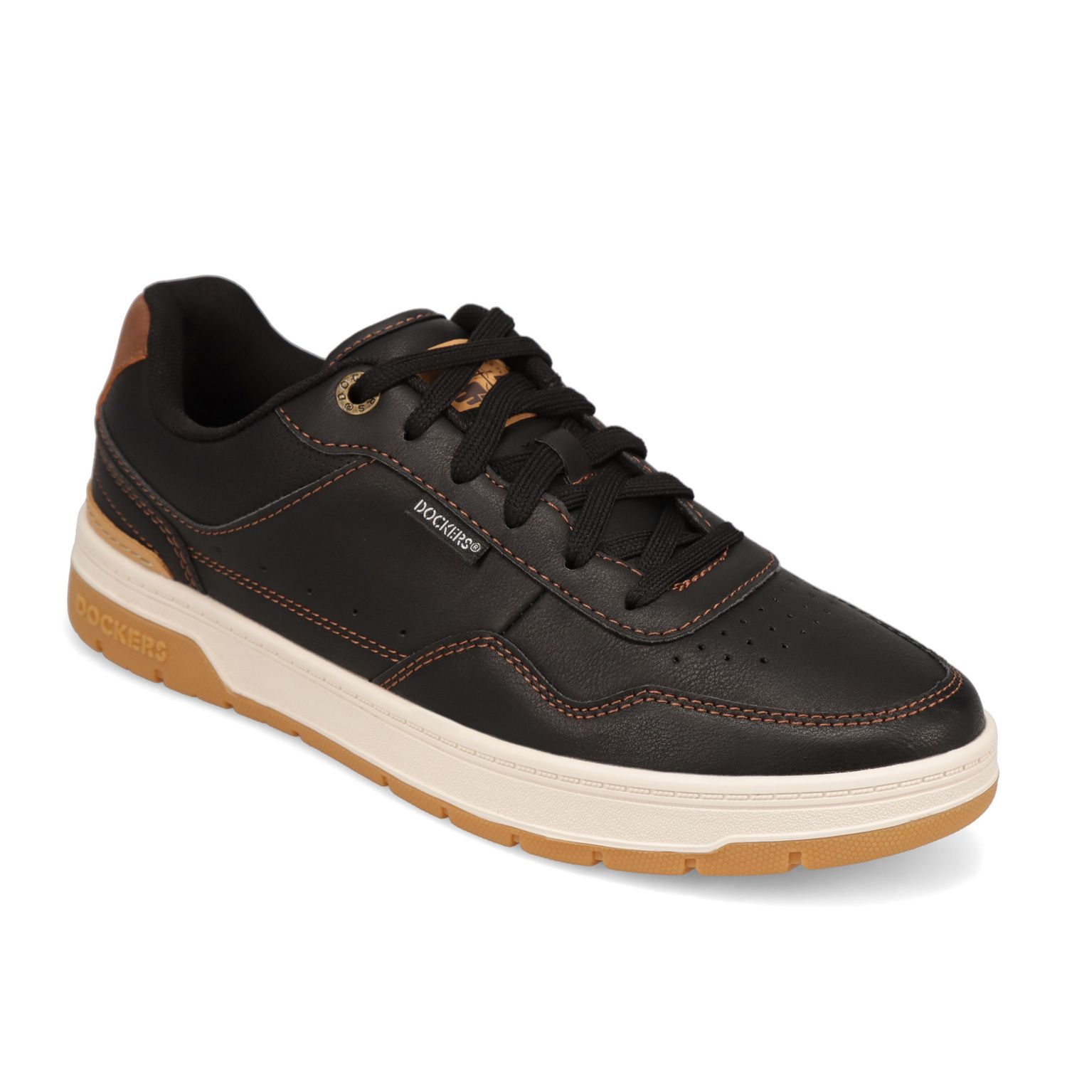Мужские кроссовки Dockers Jarvis Lace-Up, цвет: Чёрный рыжевато-коричневый — фото 1