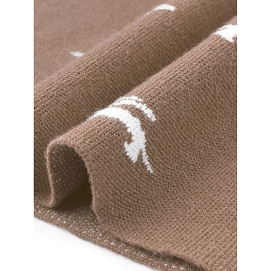 Long Sleeve Sweater for Women's Mock Neck Casual Knit Pullover Tops