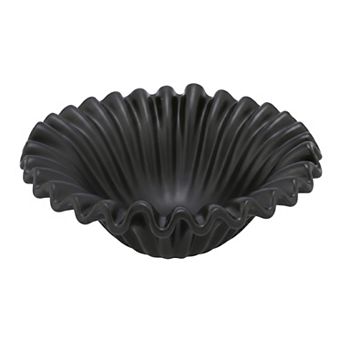 Large Vintage Decorative Pedestal Bowl Century Modern Fruit Bowl for Kitchen Counter