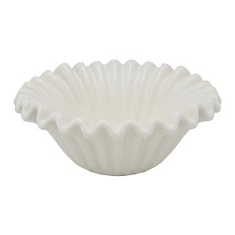 Large Vintage Decorative Pedestal Bowl Century Modern Fruit Bowl for Kitchen Counter