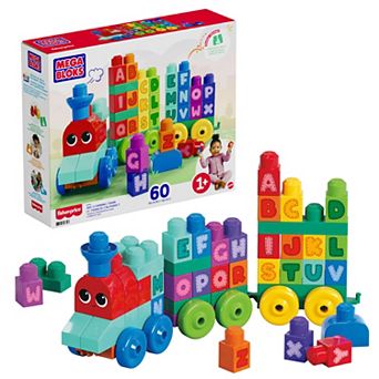 Mega Bloks ABC Learning Train 60 pc Educational Building Toy