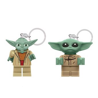 LEGO Star Wars Yoda & Grogu 2 pc Keychain Light Bundle