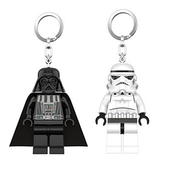 LEGO Star Wars Darth Vader & Stormtrooper 2 pc Keychain Light Bundle