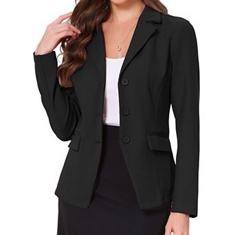 Blazers for Women Business Casual Long Sleeve Pockets Lapel Collar Suit Jackets Work Office Blazer
