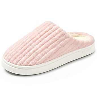 Women's Warm House Shoes Unisex Comfy Fuzzy Slip-On House Slippers
