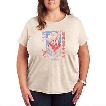 Plus Size Marvel Spider-Man Brand New Day Comic Cover Graphic Tee