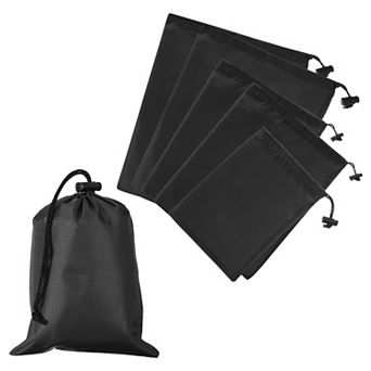 Drawstring Bag with Toggle, Stuff Sack String Waterproof Travel Storage Bags Cinch Stuff Pouch 6 pc