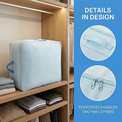 1 Pack Clothes Storage Expandable Bags Moving Bags for Organizing Storage Containers with Handles