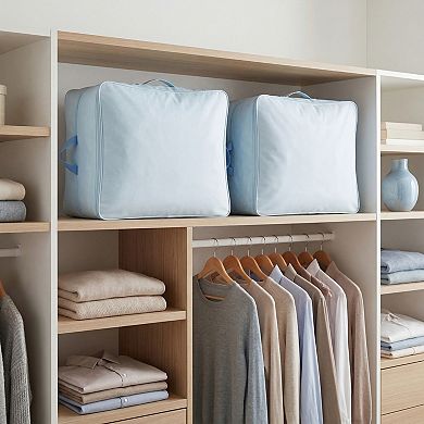 1 Pack Clothes Storage Expandable Bags Moving Bags for Organizing Storage Containers with Handles
