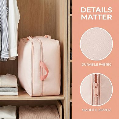 1 Pack Clothes Storage Expandable Bags Moving Bags for Organizing Storage Containers with Handles