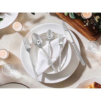30 Piece Silverware Set Stainless Steel Flatware with Knife Spoon and Fork Set Mirror Polished Set