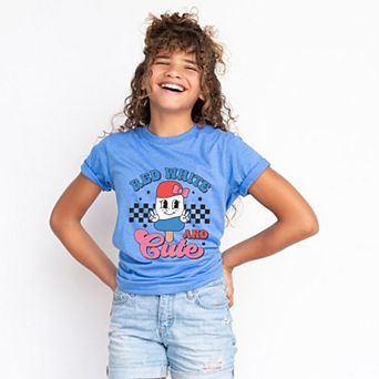 Red White And Cute Popsicle - Youth Short Sleeve Graphic T-Shirt