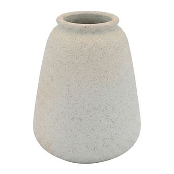 Small Ceramic Bud Vase Modern Matte Mini Flower Vase Minimalist Ribbed Vase 2.4"Lx2.4"Wx3.1"H
