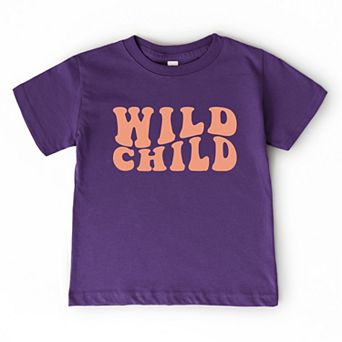 Wild Child Wavy - Toddler Short Sleeve Graphic T-Shirt