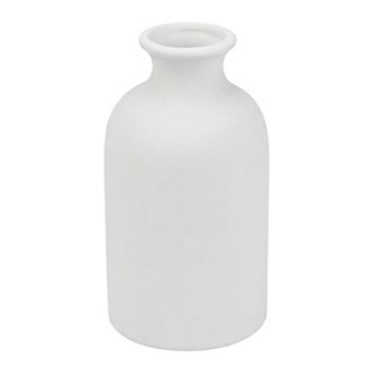 Ceramic Bud Vase Set, Small Decorative Flower Vases for Home Decor 2.7"Lx2.7"Wx4.7"H