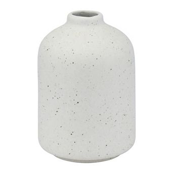 Tiny Ceramic Bud Vase Small Flower Vase with Narrow Opening Matte Mini Round Vase 2.8"Lx2.8"Wx3.9"H