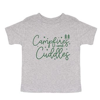 Campfire And Cuddles - Toddler Short Sleeve Graphic T-Shirt