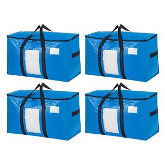 Clothes Storage Viewport Storage Bags Moving Bags for Organizing Closet Organizers with Handles 4 pc