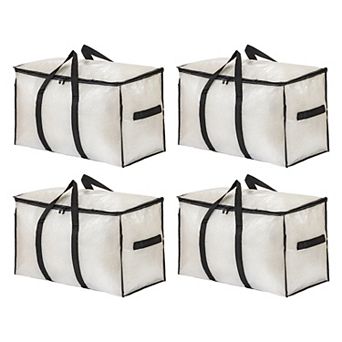 Clothes Storage Viewport Storage Bags Moving Bags for Organizing Closet Organizers with Handles 4 pc