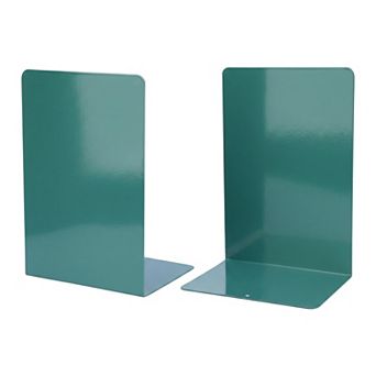 Metal Bookends L-Shaped Book Ends for Shelves Reinforced Iron Book Stopper 5.2"Lx4.1"Wx7.7"H