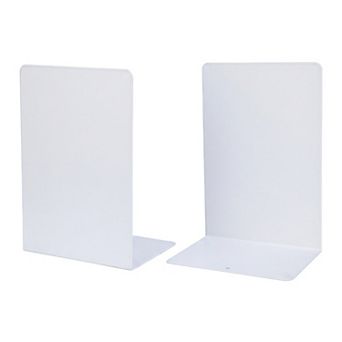 Metal Bookends L-Shaped Book Ends for Shelves Reinforced Iron Book Stopper 5.2"Lx4.1"Wx7.7"H