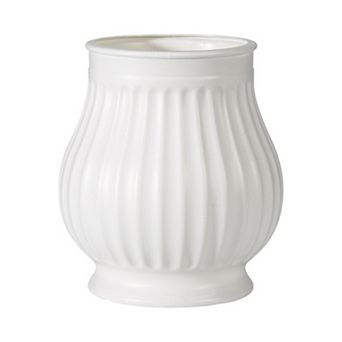 Geometric Plastic Flower Vase for Home Decor Unbreakable Vase for Centerpieces 4.1"Lx4.1"Wx4.9"H