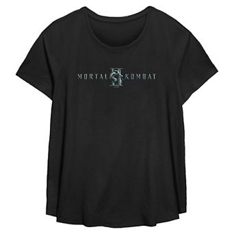 Plus Size Mortal Kombat 2 Movie Logo Flowy Graphic Tee