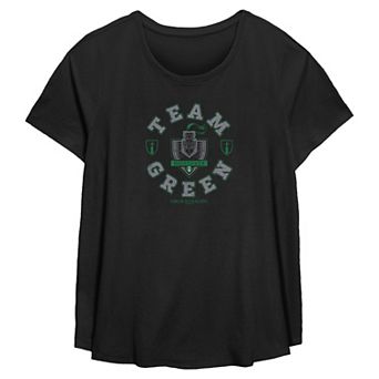 Plus Size House of the Dragon Team Green Flowy Graphic Tee
