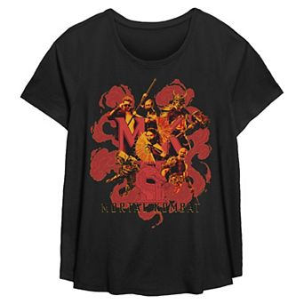 Plus Size Mortal Kombat 2 Movie Players Flowy Graphic Tee