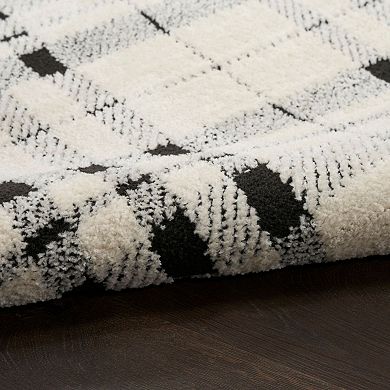 Nourison Cozy Modern Plaid Indoor Area Rug