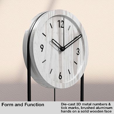 Modern Walnut Wood Wall Clock with Silent Pendulum: Stylish Decor for Living Rooms and Bathrooms