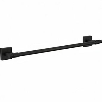 18" Towel Rack Matte Black Wall Mounted Bathroom Kitchen Towel Bar