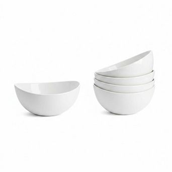 42oz Porcelain Serving Bowls Set of 4 Microwave Dishwasher Safe Versatile Kitchenware