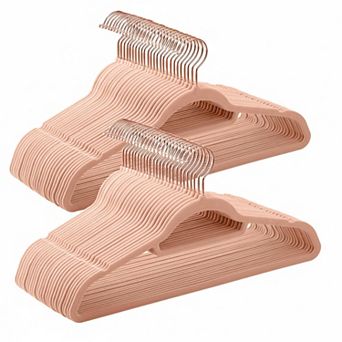 Set of 50 Velvet Clothes Hangers: Non-slip, Space-saving, 360° Swivel Hook, 11lb Capacity (94 chars)