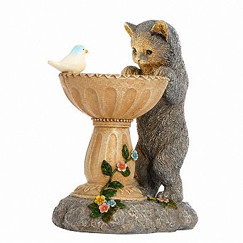 Solar Cat Statue Garden Decor Auto Solar Lighting Weatherproof Outdoor Yard Art Gifts