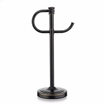 17 Inch Oil Rubbed Bronze Free Standing Towel Bar Holder SUS 304 Stainless Steel Bathroom Rack