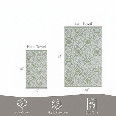 4 Piece Bath Towel Set 100% Cotton Soft Absorbent Machine Washable