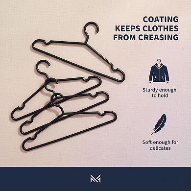 Non Slip Open Ended Metal Pants Hangers Space Saving Organizer for Closet